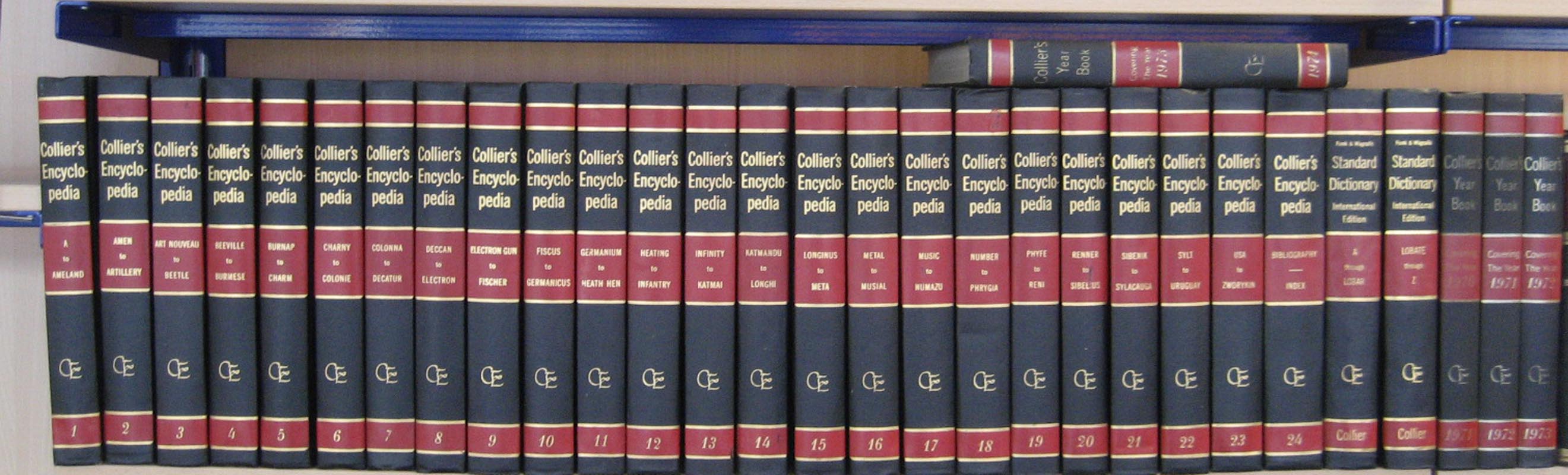 Colliers Encyclopedia 24 Bände AZ 1970, 4 Year Books 19701974 + 2