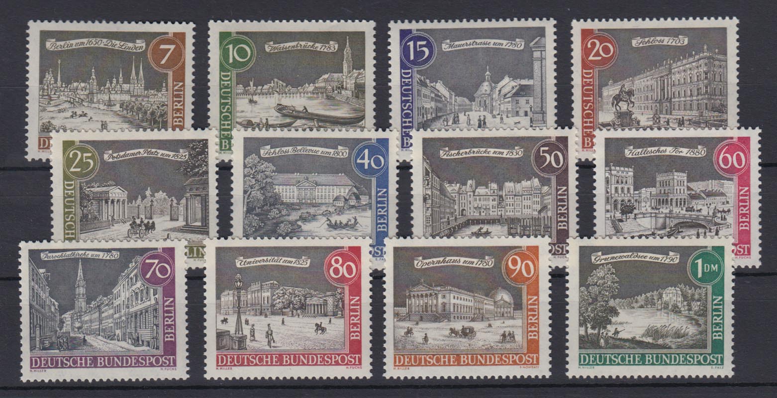 Berlin (West) Briefmarken 1962 Alt-Berlin – Komplett 218-229 Postfrisch MNH – Sammleredition Von Prophila